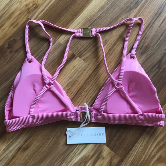 Kopper & Zink Luca Bikini Top in Candy - Picture 6 of 7